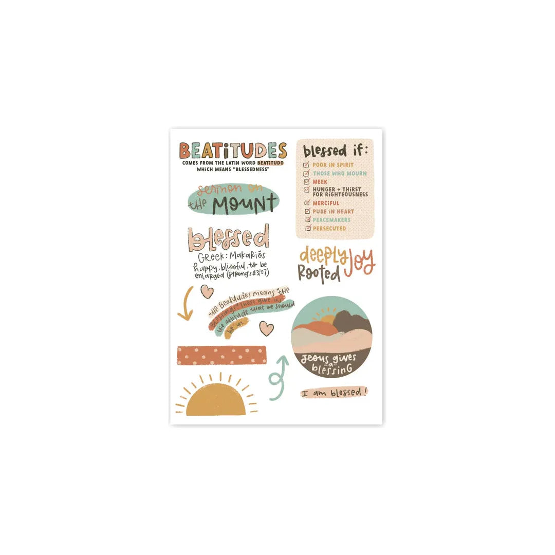 Beatitudes Sticker Sheet - Kingfolk Co