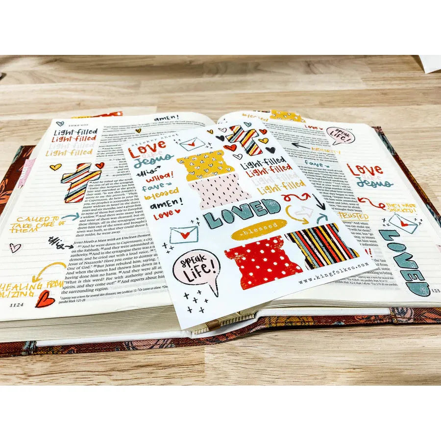 Love Like Jesus Sticker Sheet - Kingfolk Co