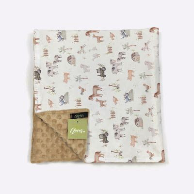 Mini Farm Baby Minky Blanket - Clover Cottage