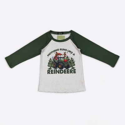 Reindeer Raglan - Clover Cottage