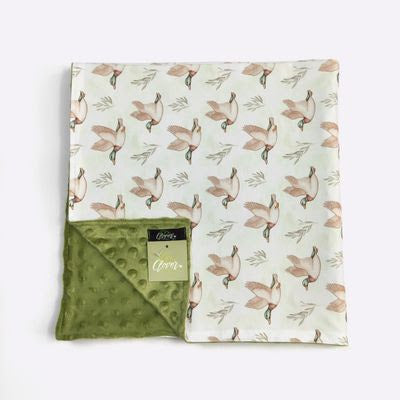 Waterfowl Baby Minky Blanket - Clover Cottage