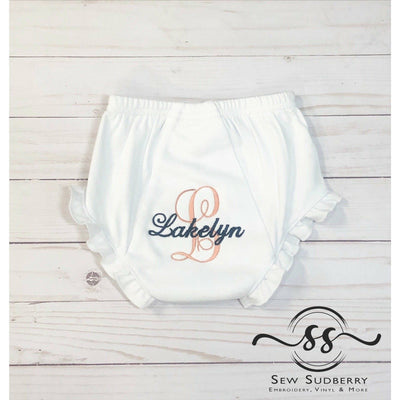 Personalized Ruffled Baby Bloomers