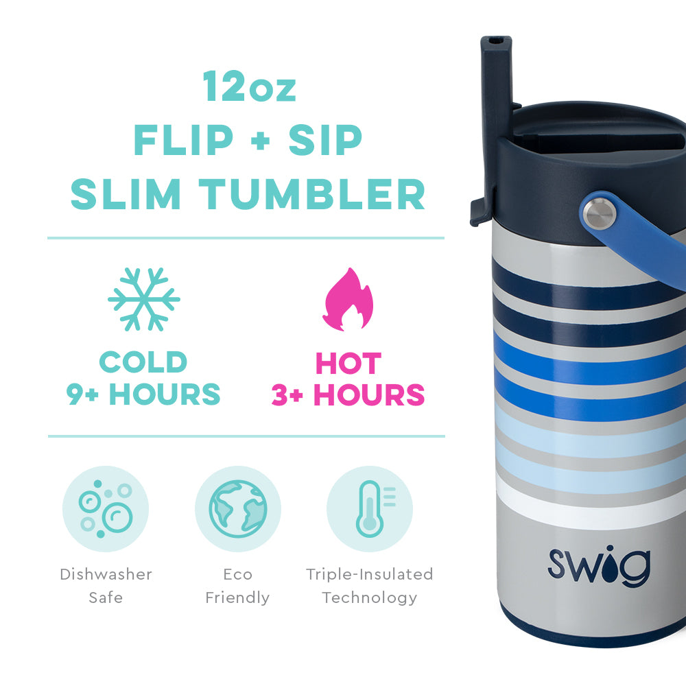 Rad Racer Flip & Sip Slim Tumbler - Swig Life