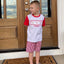 Baseball Smocked Short Set