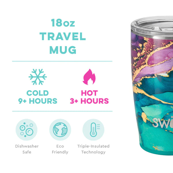 Swig Life 18oz Travel Mug, Insulated Stainless Steel Tumbler with Handle