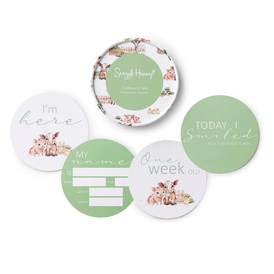 Farm & Mint Reversible Milestone Cards - Snuggle Hunny