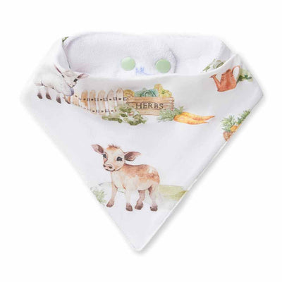 Farm Organic Dribble Bib - Snuggle Hunny