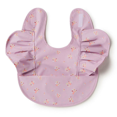 Lilac Bloom Frill Snuggle Bib - Snuggle Hunny