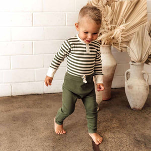 Olive Organic Pants - Snuggle Hunny