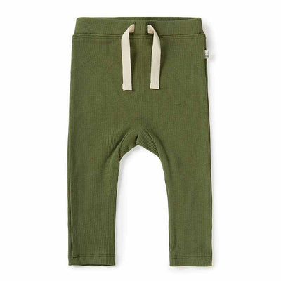 Olive Organic Pants - Snuggle Hunny