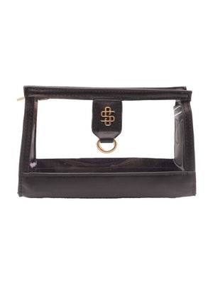 Clear Black Stadium Clutch Crossbody - Simply Southern