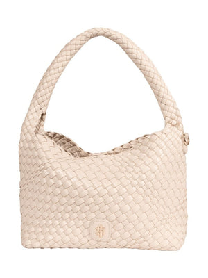 Black Slouchy Handbag - Ivory - Simply Southern