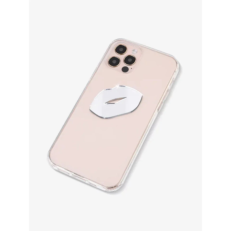 Stick-On Mirror Phone Decal - Lips