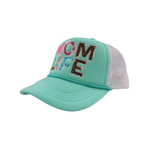 Mom Sequin Trucker Hat - Simply Southern