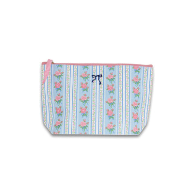 Pink Floral Canvas Pouch - Simply Southern