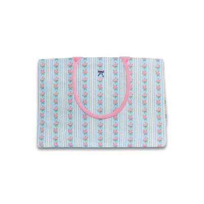 Pink Floral Canvas Tote Bag - Simply Southern