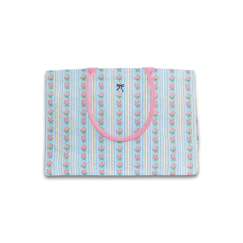 Pink Floral Canvas Tote Bag - Simply Southern