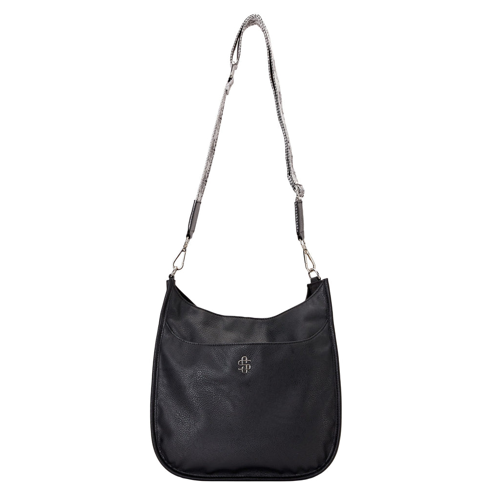 Black Leather Satchel - Simply Southern
