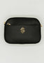 Ibza Leather Clutch Crossbody Black - Simply Southern