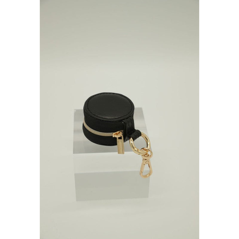 Leather Jewelry Box Keychain- Black- Simply Southern