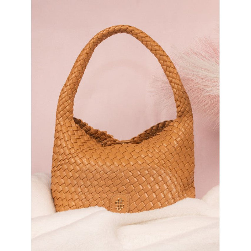 Coco Basketweave Purse - Purse Handle with Detachable Crossbody Strap - Simply Southern