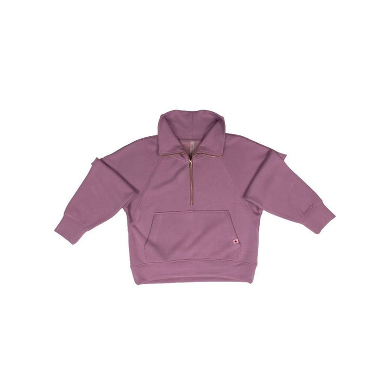 Simply Southern Grape Cropped 1/2 Zip Pullover