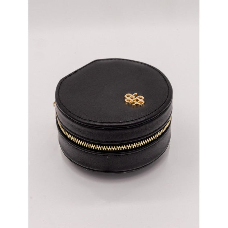 Miami Leather Jewelry Box- Black- Simply Southern