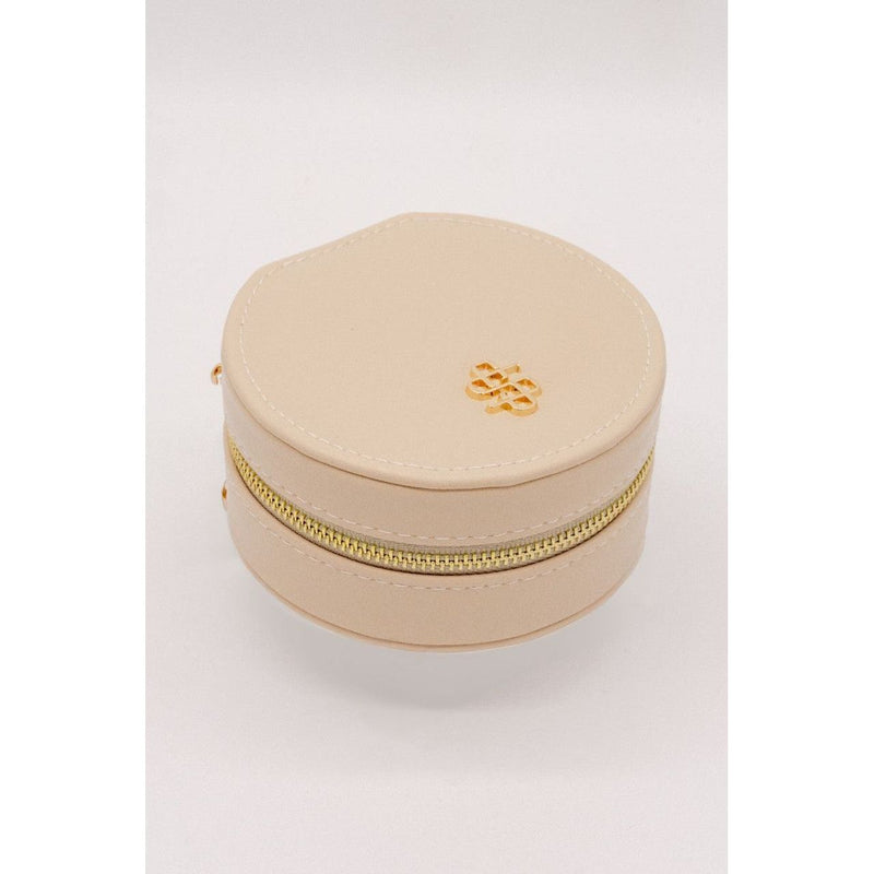 Miami Leather Jewelry Box- Ivory- Simply Southern