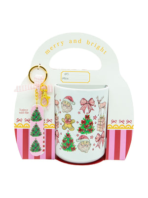 Simply Southern Holiday Christmas Print Mug Gift Set
