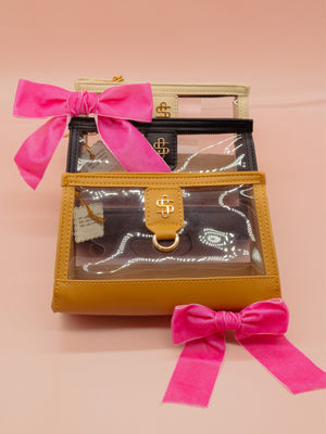 Clear Ivory Stadium Clutch Crossbody - Simply Southern