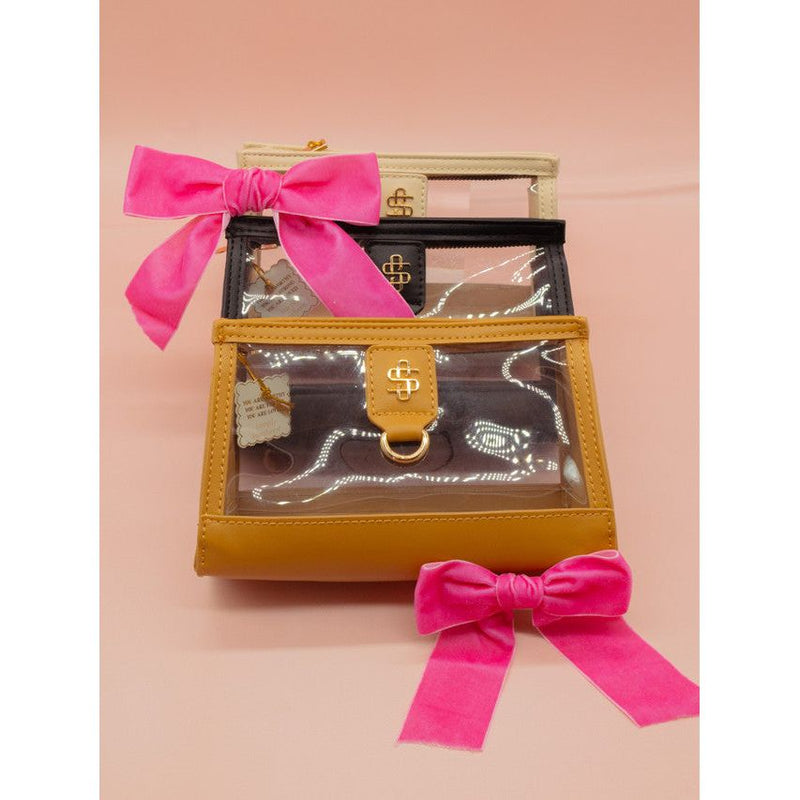 Clear Ivory Stadium Clutch Crossbody - Simply Southern