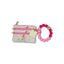 Quilt Pattern Print Beaded Bangle Wallet - Simply Southern