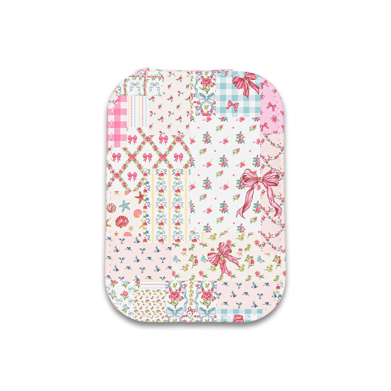Quilted Ribbon Mini Travel Jewelry Case - Simply Southern