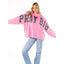 Pray Big Mock Neck Crew - One Size - Simply Southern