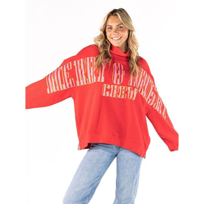 Holiday Mock Neck-One Size-Simply Southern