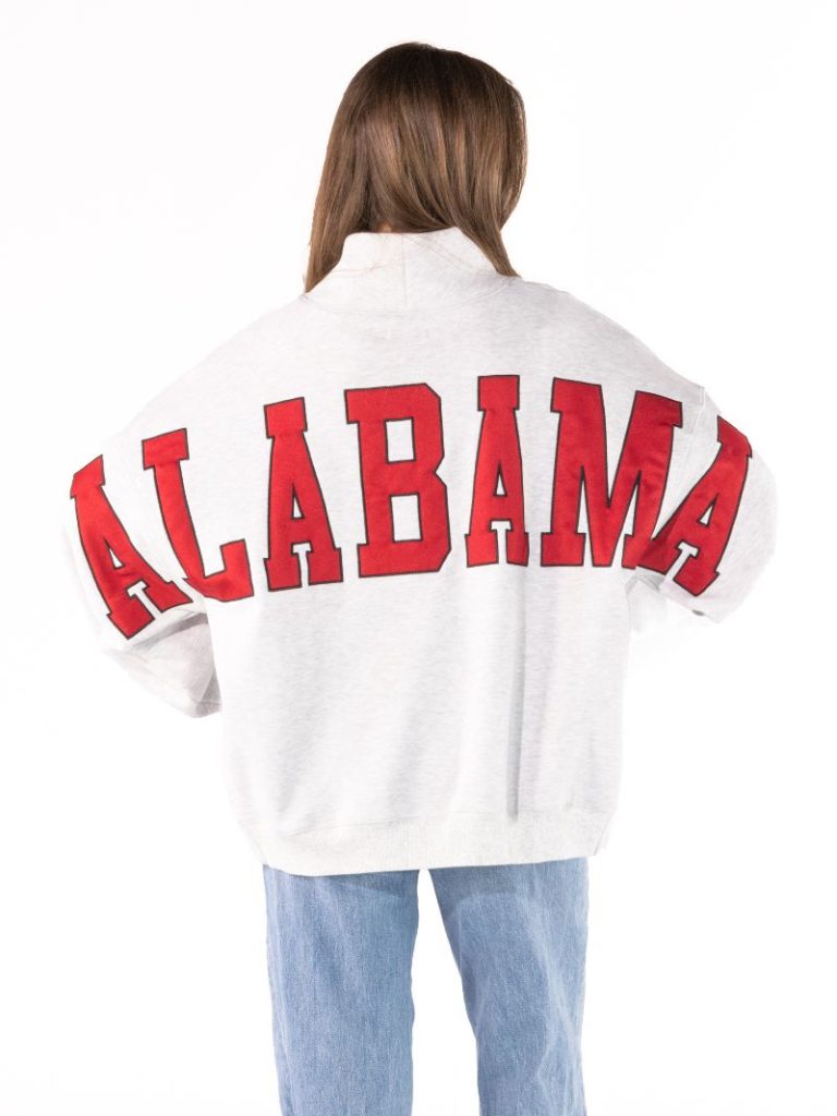 Alabama Mock Neck Crew - One Size - Simply Southern