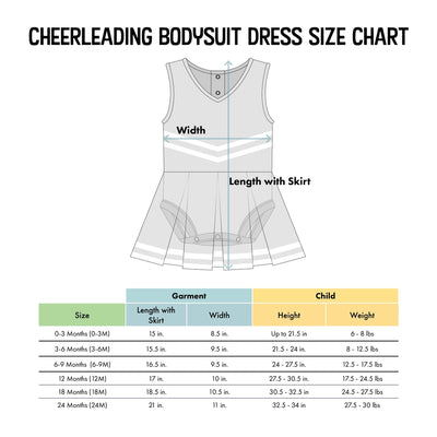Tennessee Vols Cheer Bodysuit Dress