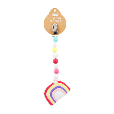 Rainbow Clip-On Teether - Mud Pie