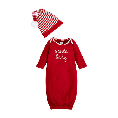 Santa Baby Take-Me-Home Hat Set - Mud Pie