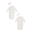 White Chainstitch Gown & Bow Headband- Mud Pie