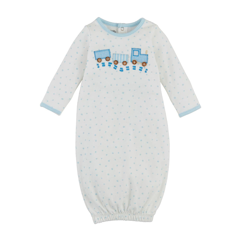 Train Applique Gown - Mud Pie