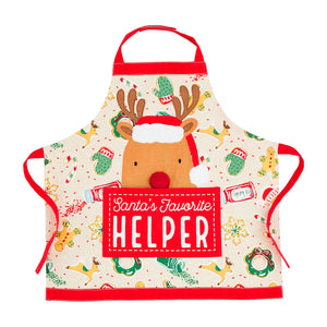 Light Up Reindeer Kids Apron - Mud Pie