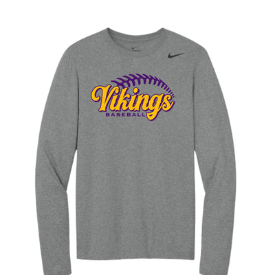 NEW Baseball Laces Nike Long Sleeve rLegend Tee- Printed- DV7299