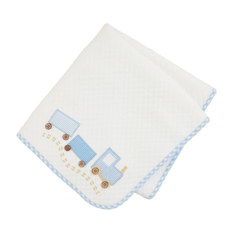 Train Quilted Blanket - Mud Pie