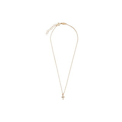 Gold Boxed Cross Necklace - Mud Pie