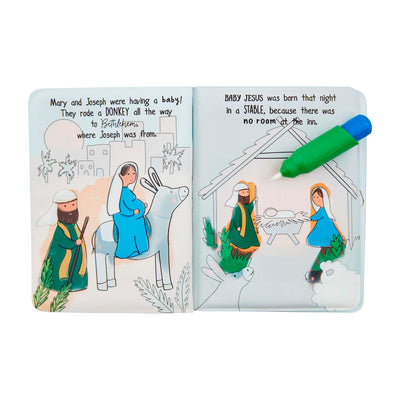 Nativity Water Color Wizard Book - Mud Pie