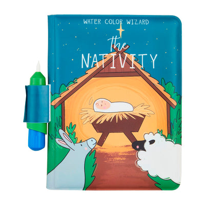 Nativity Water Color Wizard Book - Mud Pie