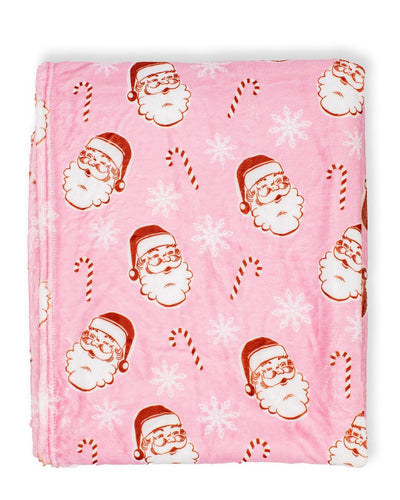Candy Cane Santa Throw Blanket - Royal Standard