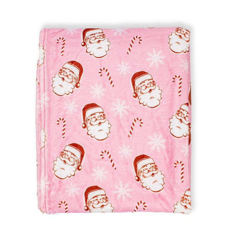Candy Cane Santa Throw Blanket - Royal Standard