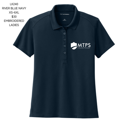 MTPS Port Authority® Women’s Wearever Performance Pique Polo- Embroidered